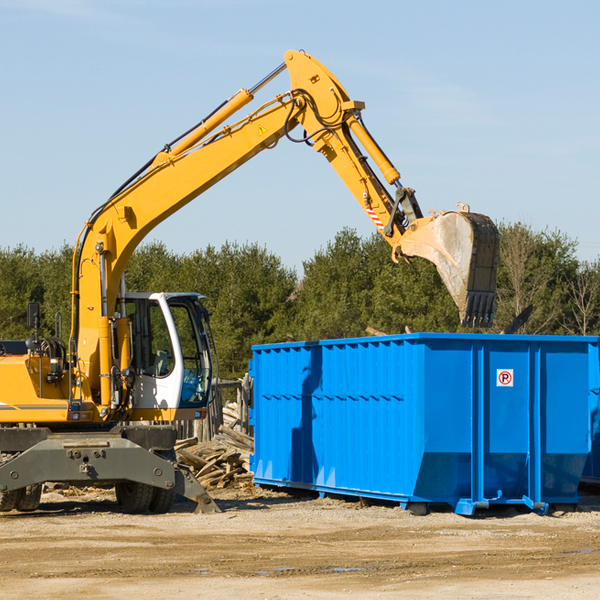 are there any restrictions on where a residential dumpster can be placed in La Motte IA